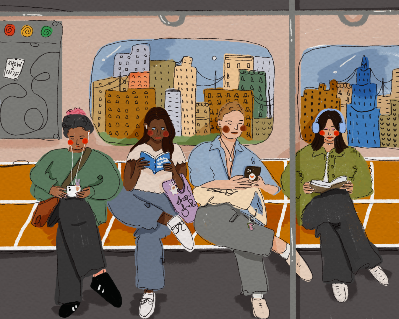 subway riders print