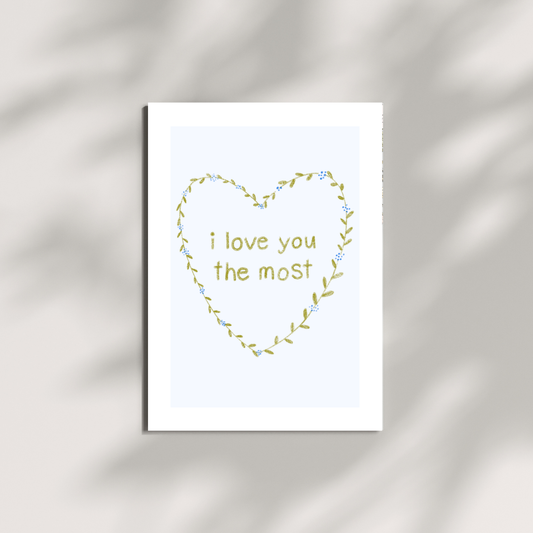 i love you greeting card