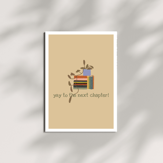 next chapter greeting card