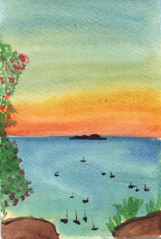Positano 2 Watercolor Original
