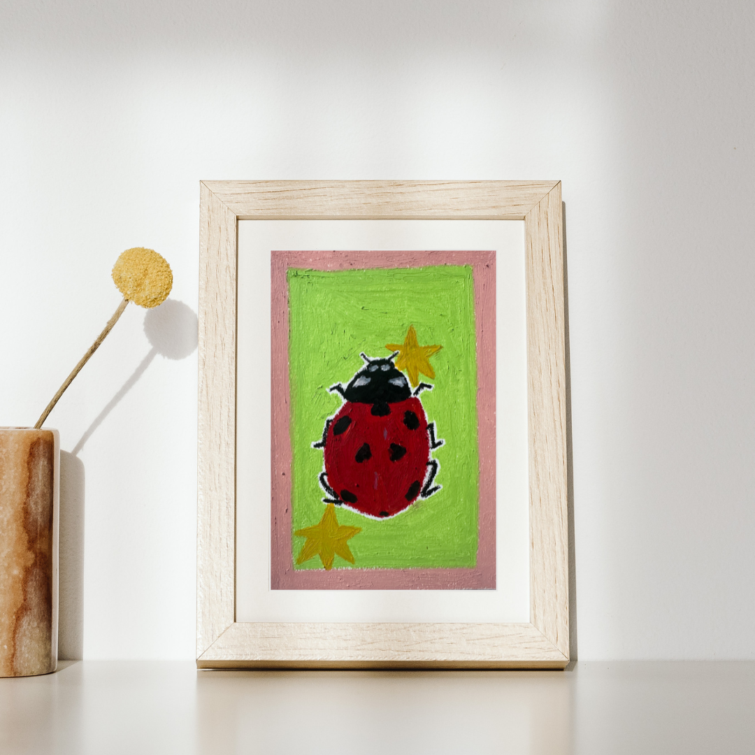 ladybug art print