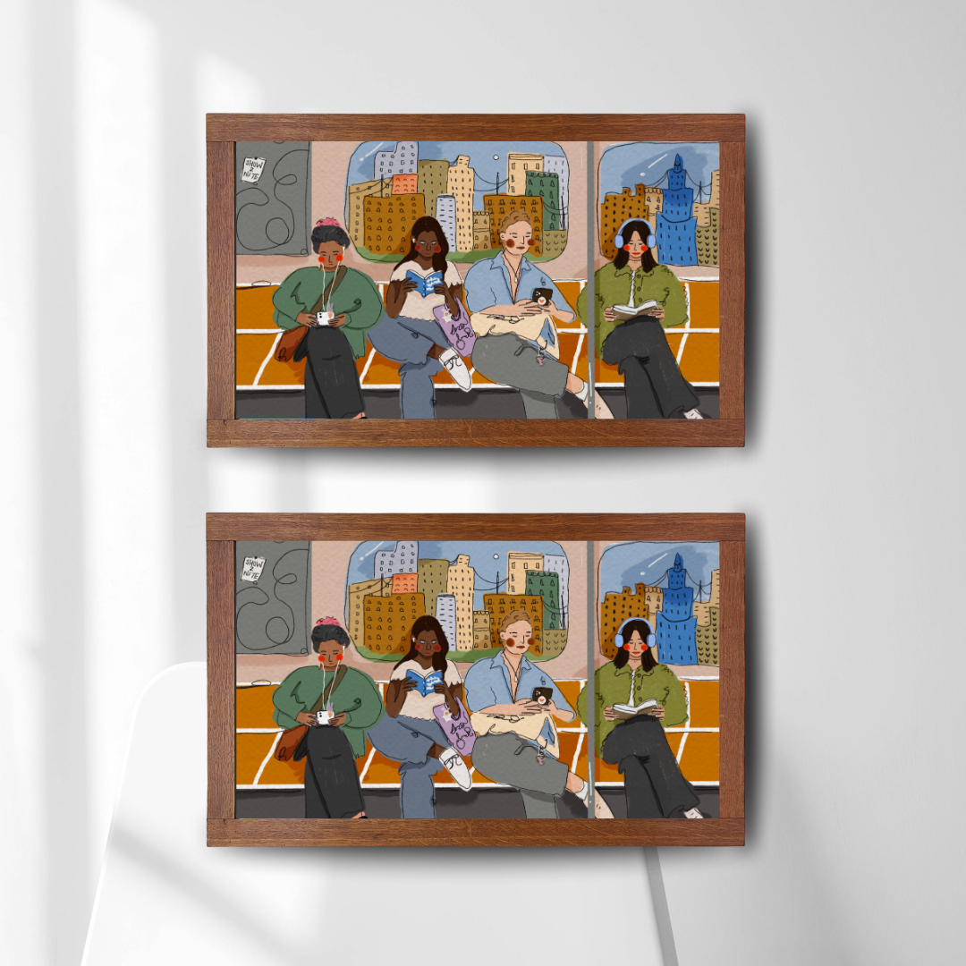 subway riders print